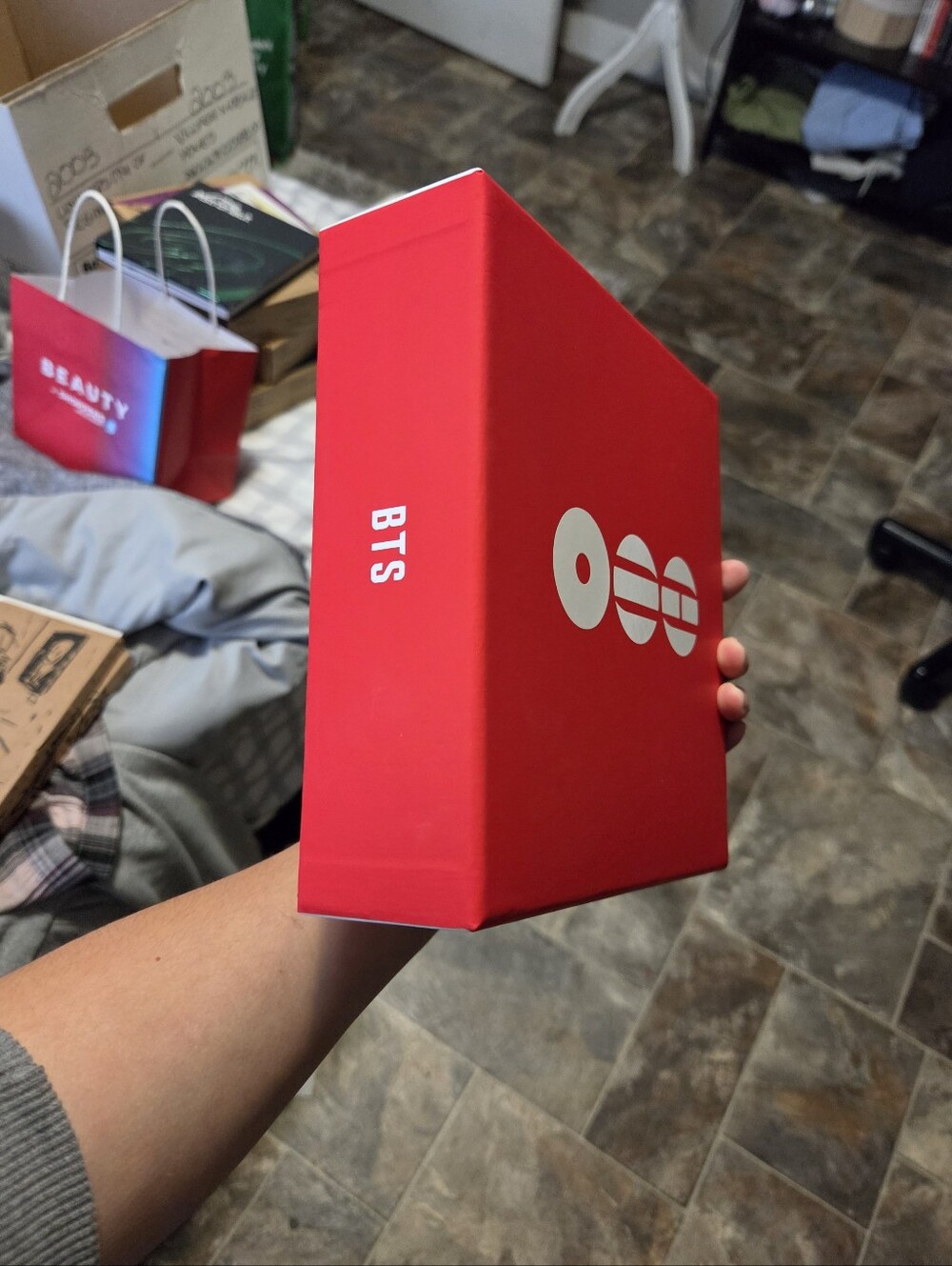 BTS Arirang CD and Wallet Pouch Red Outer Box